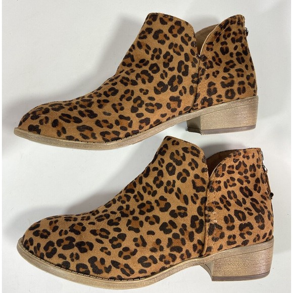 Ankle Boot Womens Leopard Journey Collection Footwear Livvy Size 8 - Picture 3 of 11